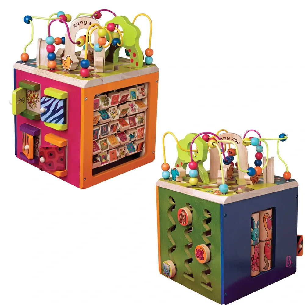 toys Zany Zoo Wooden Activity Cube Assortment